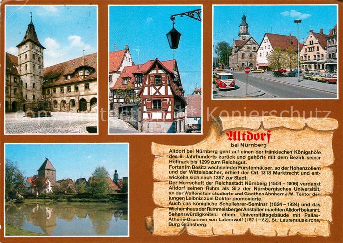 Altdorf Nuernberg Altstadt Turm Fachwerk Kirche Geschichte