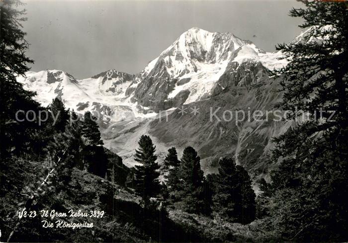 Koenigspitze Gran Zebru Gebirgspanorama Ortleralpen