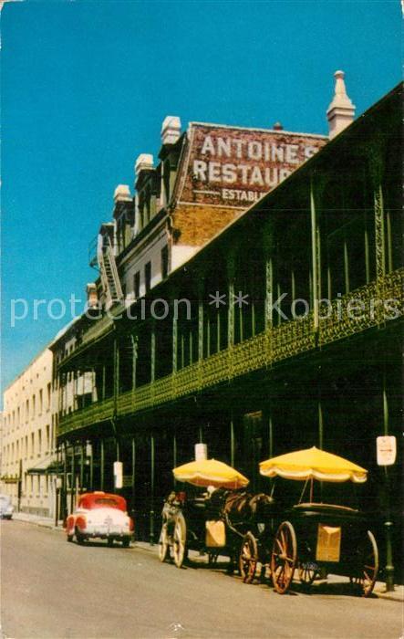 New Orleans Louisiana Antoines Restaurant on St Louis Street