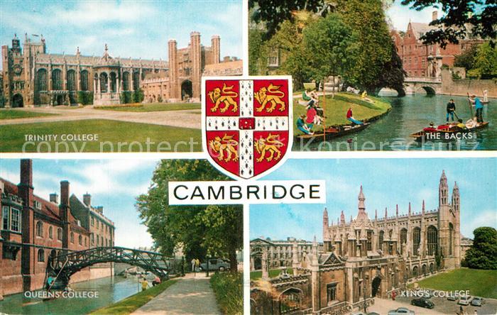 Cambridge Cambridgeshire Trinity College The Backs Queens College Kings College