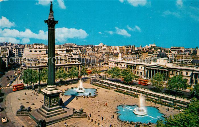 London Trafalgar Square and Nelson Column