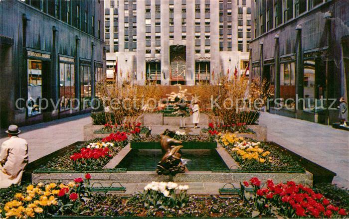 New York City The Channel Gardens Rockefeller Center