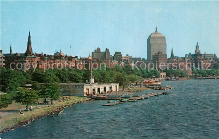 Boston Massachusetts The James J Storrow Memorial Embankment on the Charles Rive
