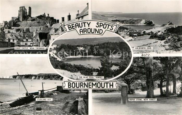 Bournemouth Corfe Castle Lul Worth Cove Studland Bay Rufus Stone