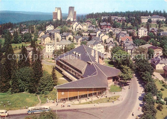 Oberhof Thueringen Blick vom FDGB Erholungsheim Rennsteig