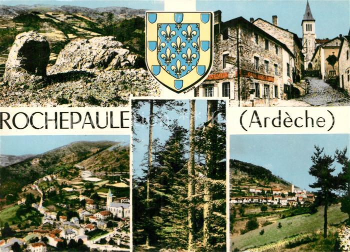 Rochepaule Panorama Dorfmotive