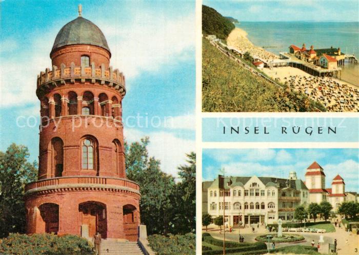 Insel Ruegen Ernst Moritz Arndt Turm Bergen Seebruecke Sellin Promenade Binz
