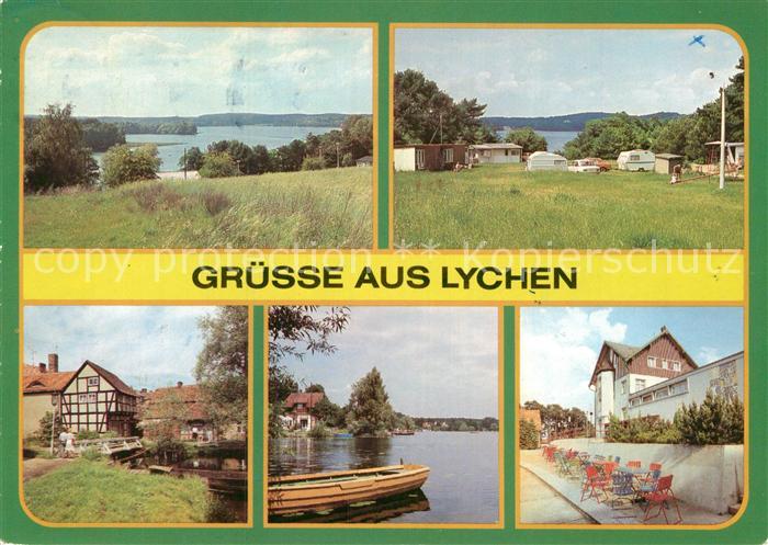 Lychen Gr Lychensee Campingplatz Wurlsee Malerwinkel Oberpfuhlsee FDGB Erholungs