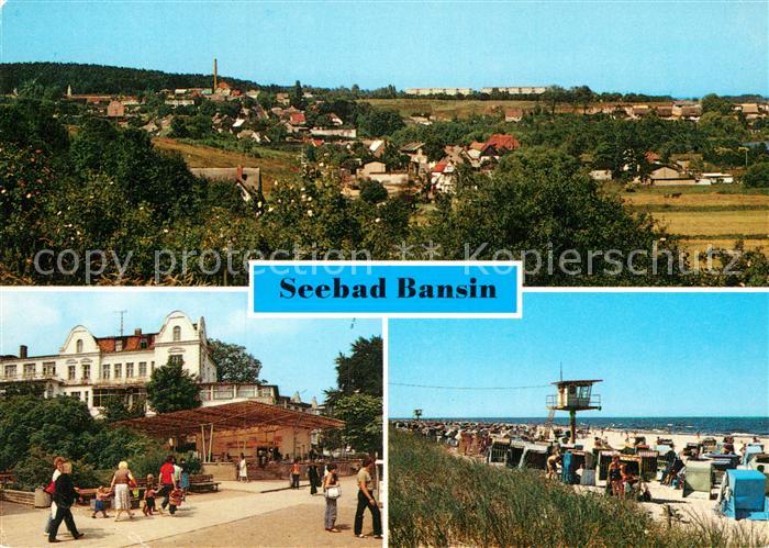 Bansin Ostseebad Panorama FDGB Erholungsheim Josef Orlopp Strand