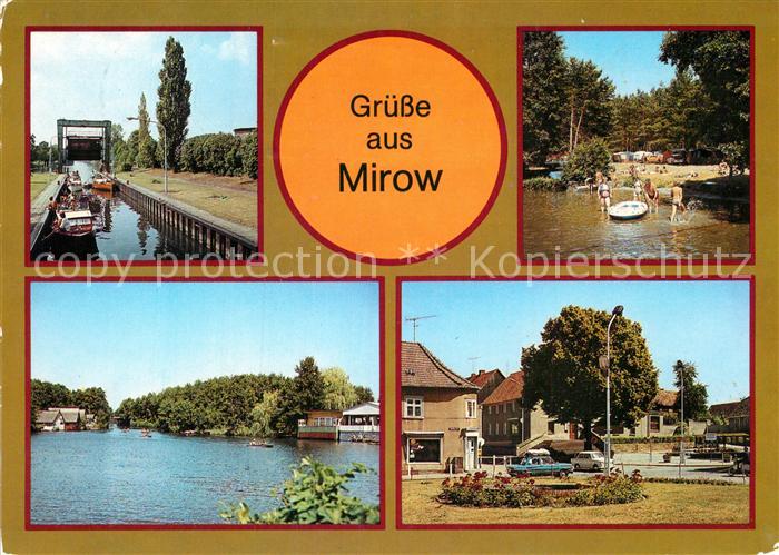 Mirow Schleuse Campingplatz am Zootzensee Mueritz Havel Kanal Markt