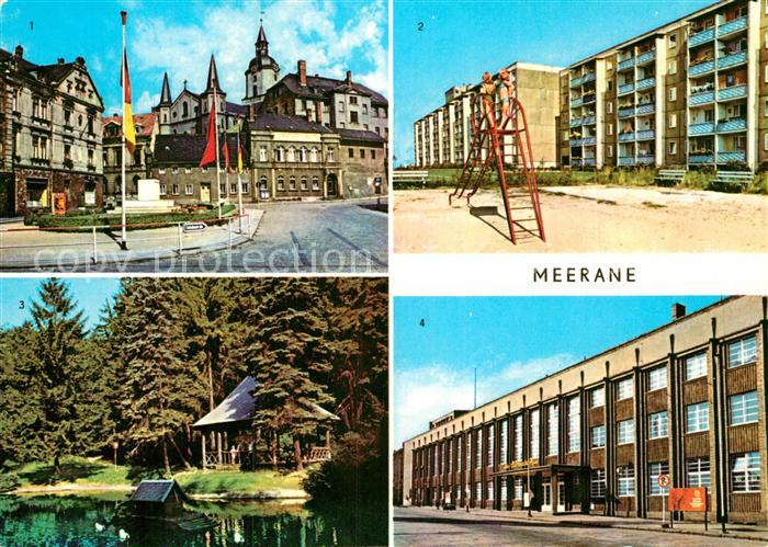 Meerane Ernst Thaelmann Platz Stadtpark Karl Liebknecht Haus