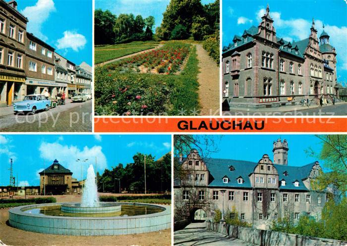 Glauchau Dr Friedrichs Str Rosarium Bahnhof Schloss Forderglauchau