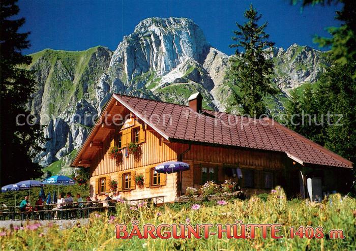 Baad Mittelberg Kleinwalsertal Baergunt Huette