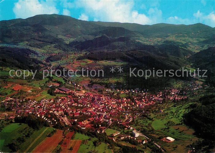 Kandern Fliegeraufnahme mit Belchen