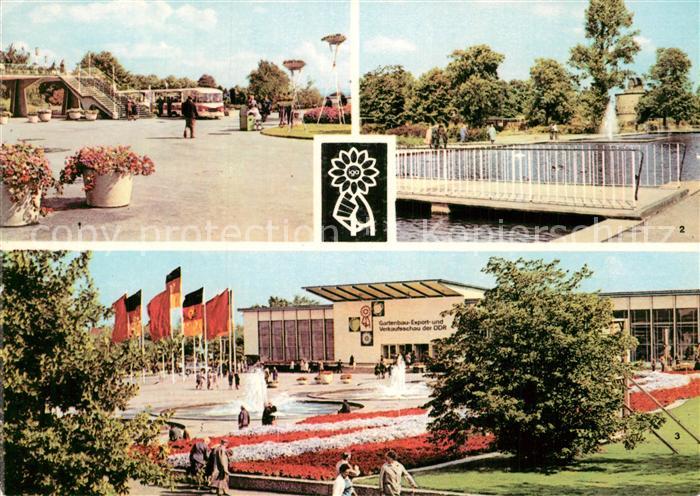 Erfurt Rendezvousbruecke mit IGA Express Wasserachse Halle der Voelkerfreundscha