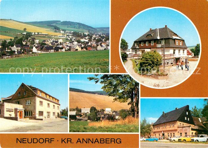 Neudorf Annaberg Panorama HOG Vierenstrasse Gaststaette Gute Quelle Teilansicht