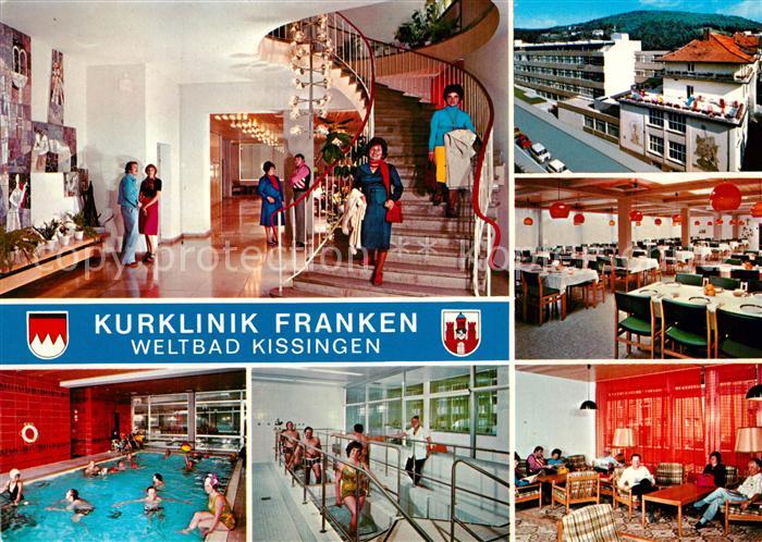 Bad Kissingen Kurklinik Franken Treppe Hallenbad Wassertreten Speisesaal