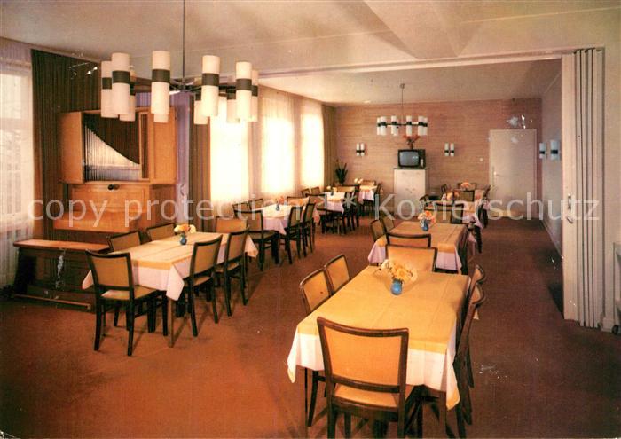 Bad Salzuflen Erholungsheim Bergfrieden Speisesaal