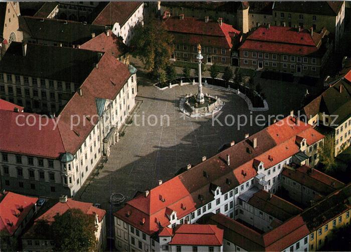 Eichstaett Oberbayern Residenzplatz Fliegeraufnahme