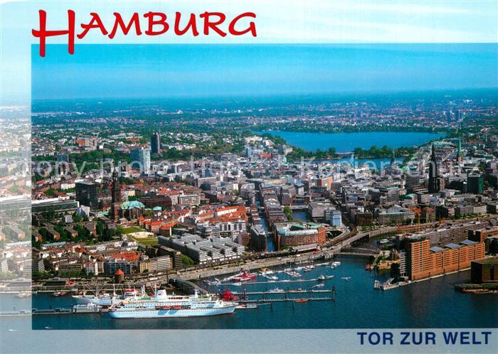 HAMBURG  CITY Fliegeraufnahme