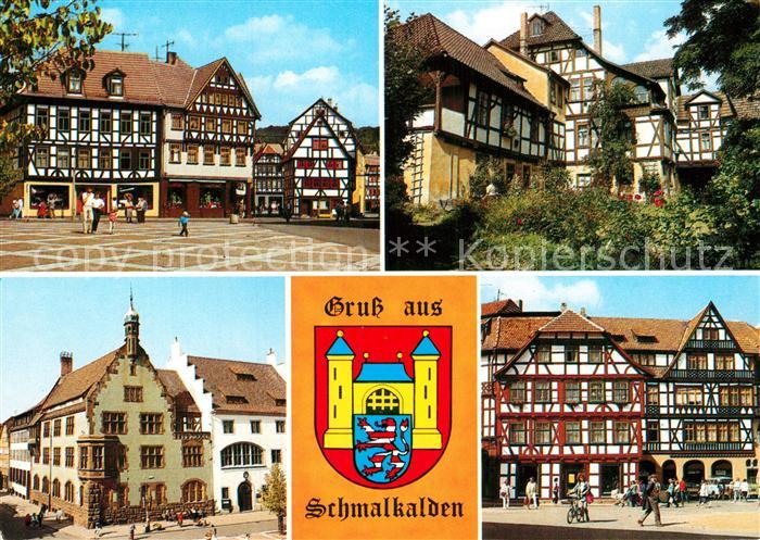 Schmalkalden Thueringen Altmarkt Schmiedhof Rathaus Salzbruecke