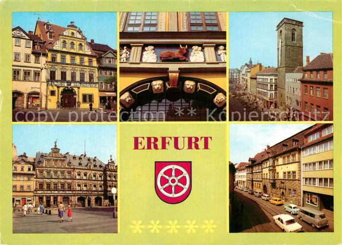 Erfurt Haus Zum Roten Ochsen Fassade Bartolomaeusturm Gildehaus Breiter Herd Hau