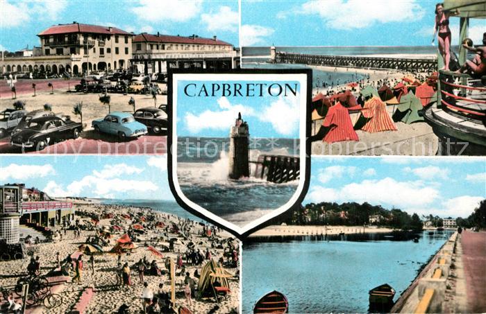 Capbreton Vues principales Place Plage Phare
