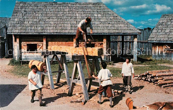 Midland Ontario Sawyers at Sainte Marie among the Hurons