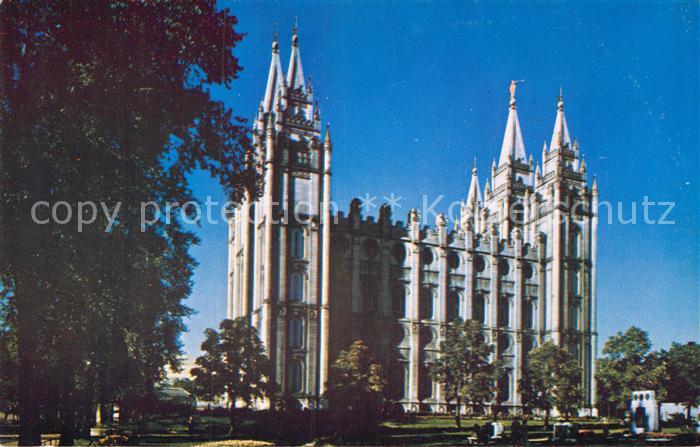 Salt Lake City Mormon Temple located on Temple Square
