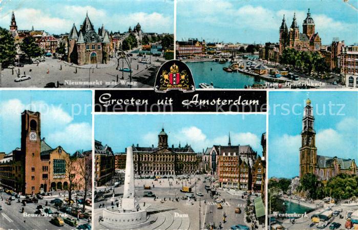 Amsterdam Niederlande Nieuwmarkt Waag Prins Hendrikkade Beurs Damrak Dam Westerk