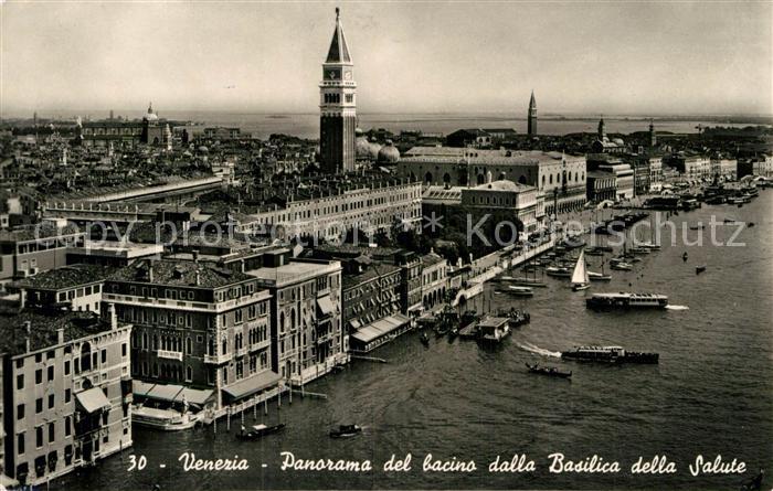 Venezia Venedig Panorama del bacino dalla Basilica della Salute