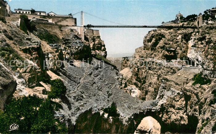 Constantine Algerien Le Pont Sidi M'Cid et Tunnel du Rhumel