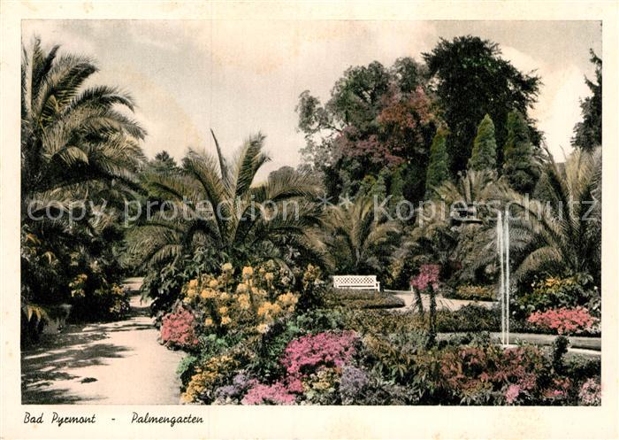 Bad Pyrmont Palmengarten Kupfertiefdruck