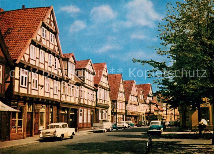 Celle Niedersachsen Alte Giebelhaeuser in der Schuhstrasse