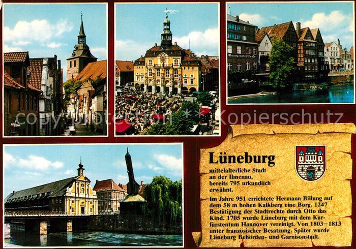 LueNEBURG  CITY Altstadt Kirche Rathaus Marktplatz Alter Kran Geschichte