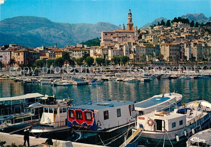 Menton Alpes Maritimes Le port et la vieille ville