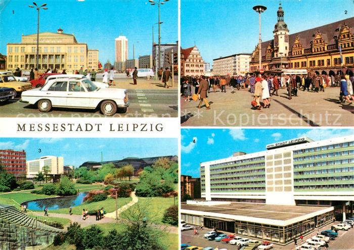 LEIPZIG Sachsen Opernhaus Karl Marx Platz Rathaus Alte Waage Schwanenteich Inter