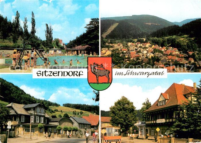 Sitzendorf Thueringen Schwimmbad FDGB Erholungsheim Hotel