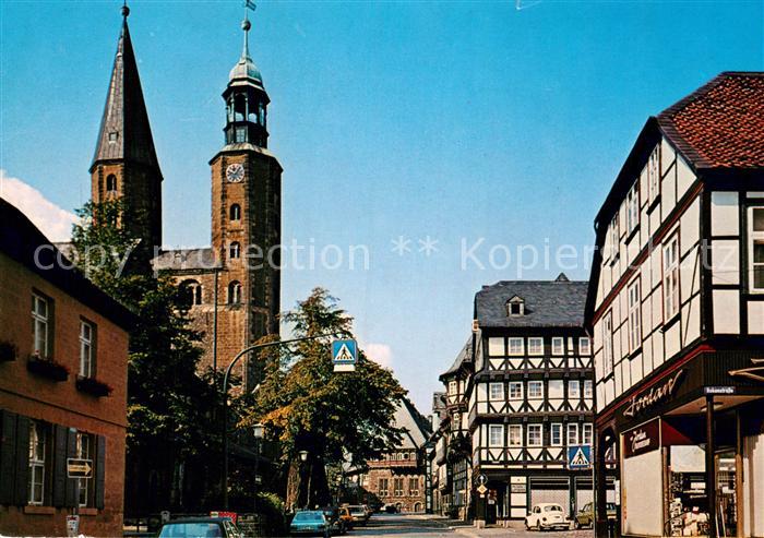 Goslar Marktkirche Fachwerkhaeuser
