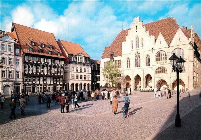 HILDESHEIM  CITY Marktplatz Rathaus Historische Gebaeude
