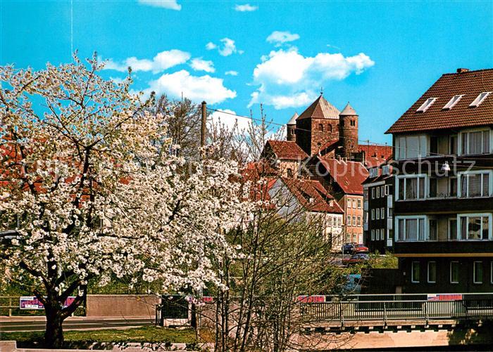 HILDESHEIM  CITY An der Innerste St Michaeliskirche Baumbluete