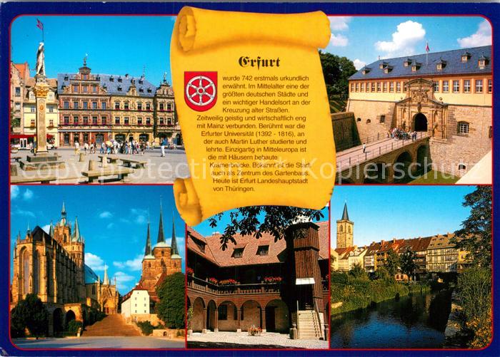 Erfurt Zitadelle Petersberg Mariendom Pfarrkirche St Severi Augustinerkloster Kr