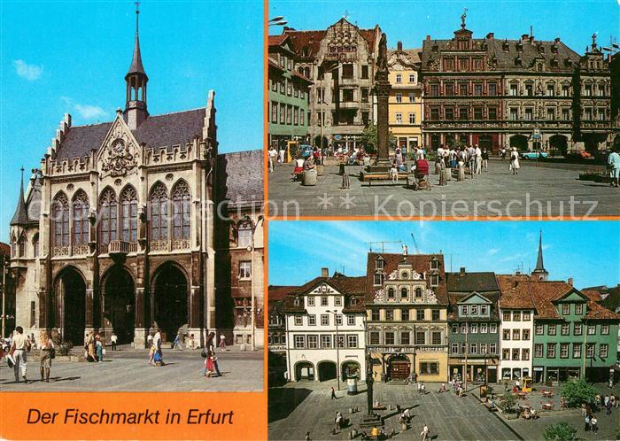 Erfurt Rathaus Fischmarkt Haus Zum Breiten Herd Haus zum Roten Ochsen Historisch