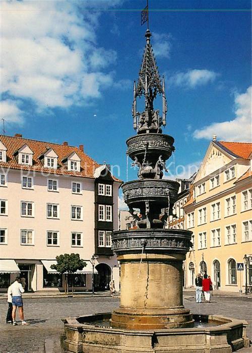 Braunschweig Altstadtmarkt Marienbrunnen 15. Jhdt. Historische Gebaeude