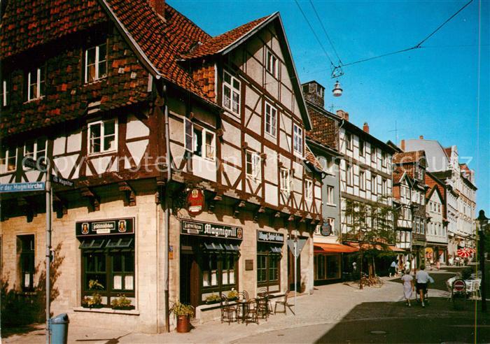 Braunschweig Magnitor Altstadt Fachwerkhaeuser Fussgaengerzone