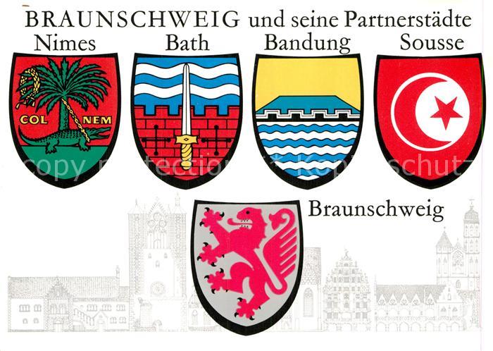 Braunschweig und seine Partnerstaedte Stadtwappen