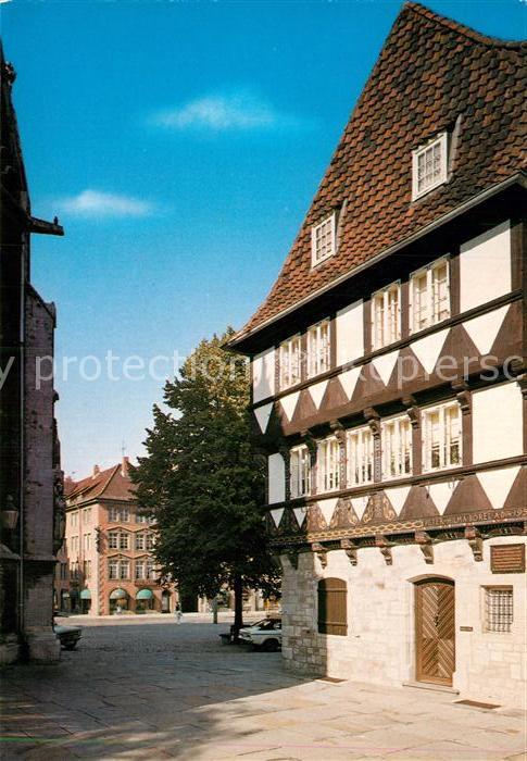 Braunschweig Durchblick auf den Altstadtmarkt Fachwerk Historisches Gebaeude
