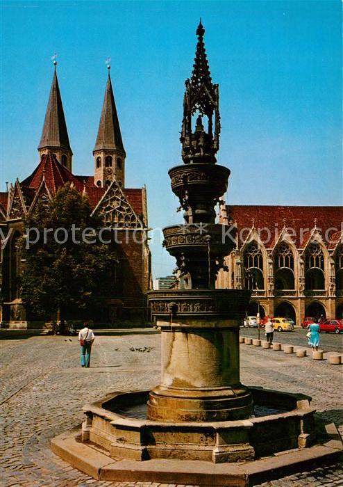 Braunschweig Marienbrunnen Martinikirche Altstadt Rathaus
