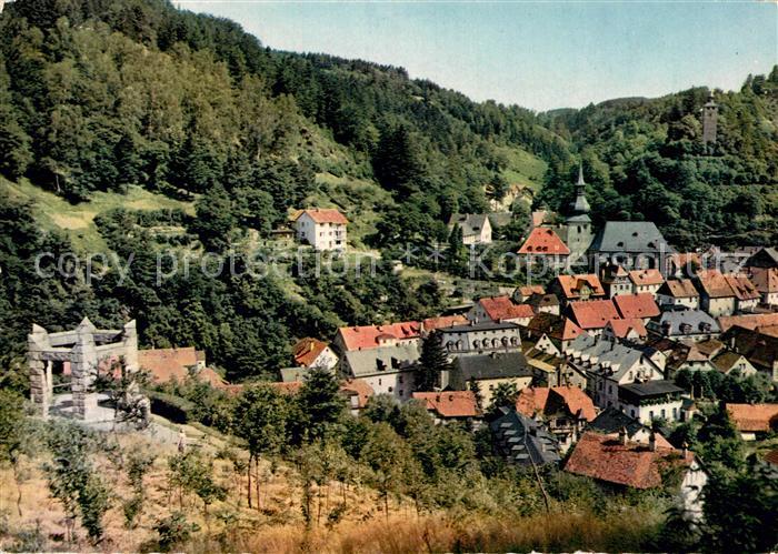 Bad Berneck Blick vom Ehrenmal