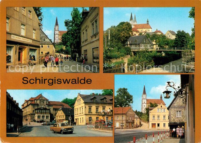 Schirgiswalde Obermarkt Teilansicht Ernst Thaelmann Strasse